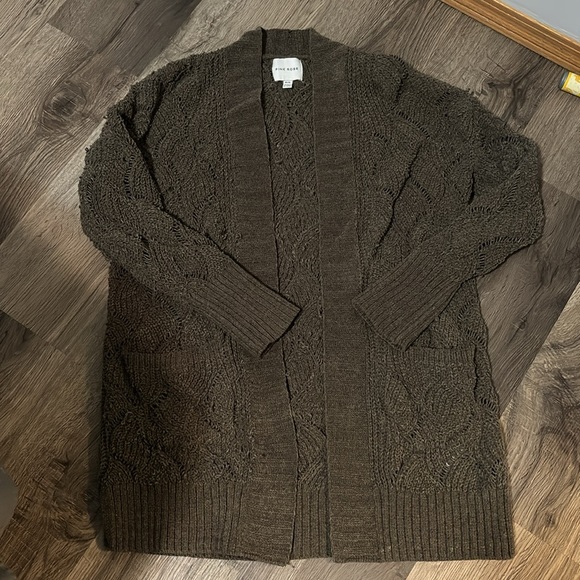 Pink Rose Knitted Cardigan Womens Size Medium - Picture 3 of 6